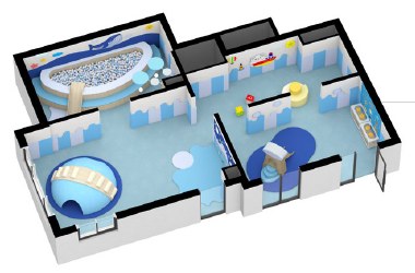 키즈짐클럽 3D 평면